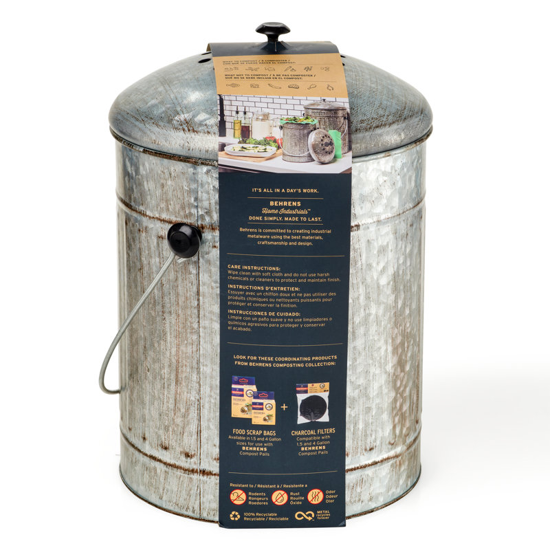Behrens Compost Pail, 4 Gallon & Reviews Wayfair